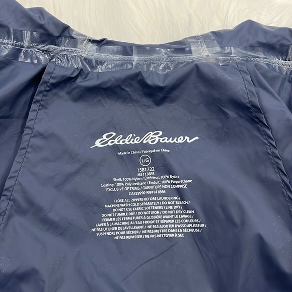 Eddie Bauer Windbreaker Packable Zip Up Hooded Jacket - Picture 9 of 12